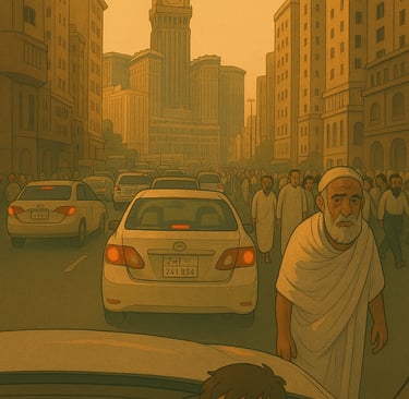 الزحام المروري في مكة أثناء موسم العمرة: تجربة شخصية مؤلمة