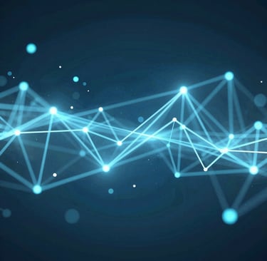 An abstract representation of data analytics with colorful graphs and charts.