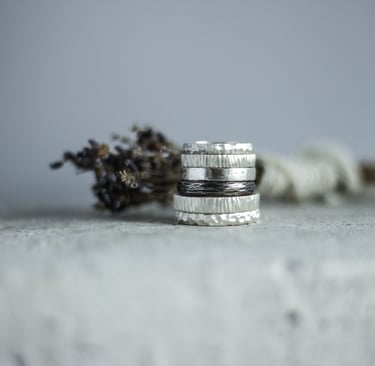 sidabriniai vestuviniai ziedai