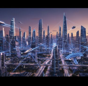 cidade inteligente iot 5g conectividade