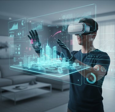 realidade estendida xr metaverso futurista