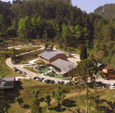 Vista do Parque da Cerveja em Campos do Jordão