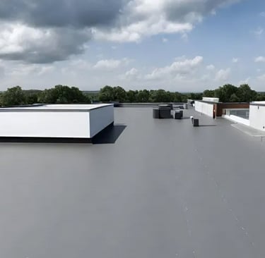 Commercial flat roof