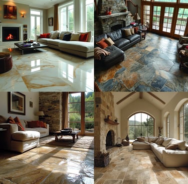 Ceramic Tiles: Versatile and durable, ceramic tiles come in an array of colors and patterns. Porcela