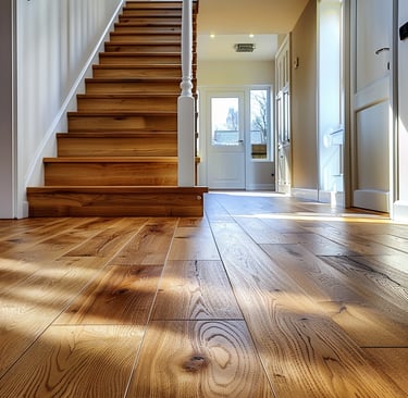 Here's a concise list of wooden flooring ideas to transform your home: Herringbone pattern: Classic