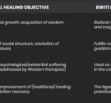 The Holistic Structure of Bwiti Healing