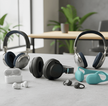 varios modelos de auriculares inalambricos