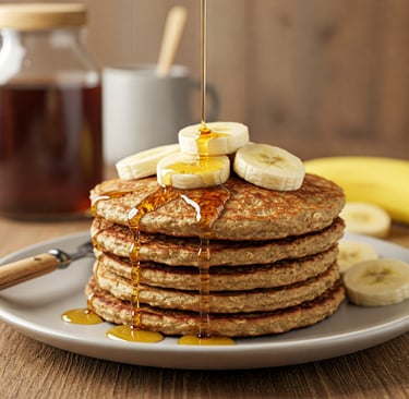 Tortitas de Avena y Plátano