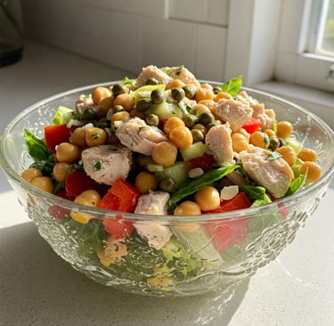 Ensalada de Pollo y Garbanzos