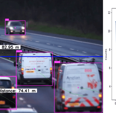 a traffic camera and a photo of a traffic light