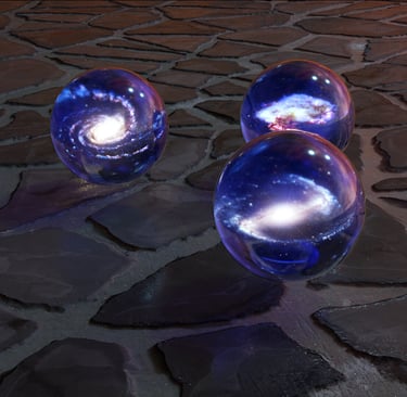 Galaxy in a marble, a mind-bending concept from Men in Black, illustrating cosmic insignificance