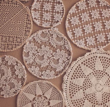 Rongzhiyue: Various crochet pieces