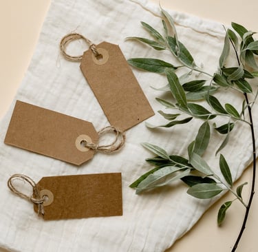Rongzhiyue: Kraft paper gift tags