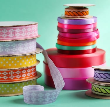 Rongzhiyue: colorful and floral ribbons for gift wrap