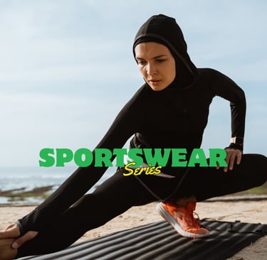 Rongzhiyue: Sportswear display on model