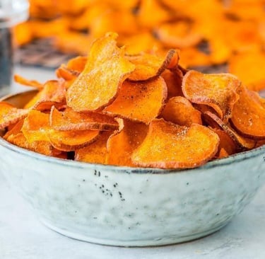 Receita de Chips de Batata-Doce na Airfryer