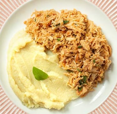 Receita Fitness de Frango Desfiado Cremoso