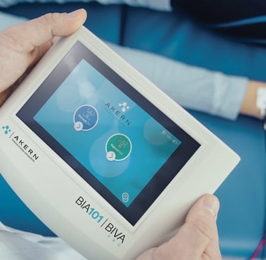 Dispositivo BIA 101 BIVA PRO per analisi corporea nello studio di Grantorto