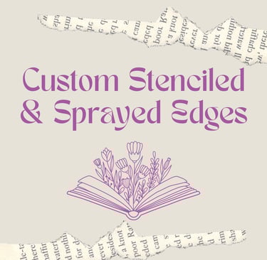 Custom Stenciled & Sprayed Edges