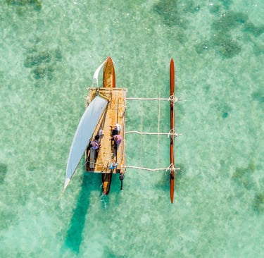 Outrigger canoe, Ile des Pins
