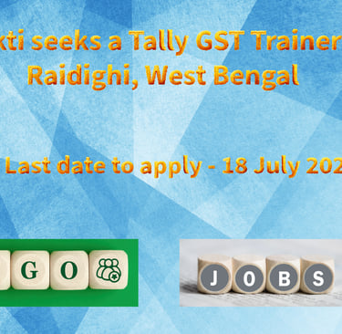 Mukti seeks a Tally GST Trainer in Raidighi, West Bengal