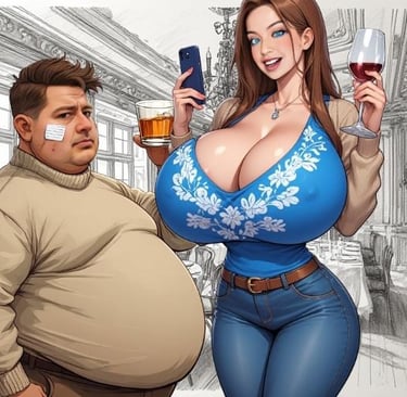 Character Artist Depiction of Bianca Bilodeau and Paul Moorehouse