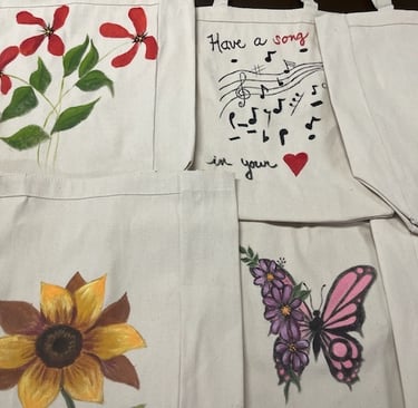 flowers musical notes, butterfly, sunflower