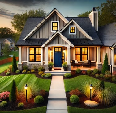 Freshly remodeled suburban home by Aztec Construction Services in Kansas City, showcasing enhanced c