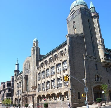 Yeshiva University main building, where many of the abuses are alleged to have occurred.