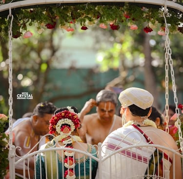 Scene from a Brahmin wedding photography