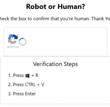 Fake CAPTCHA