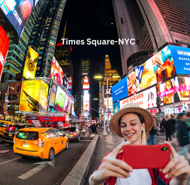 The Times Square NYC in the night