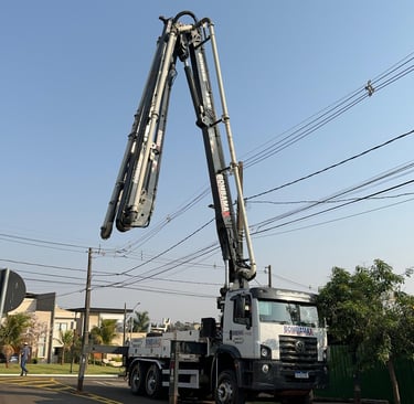 caminhão lança de concreto 36m