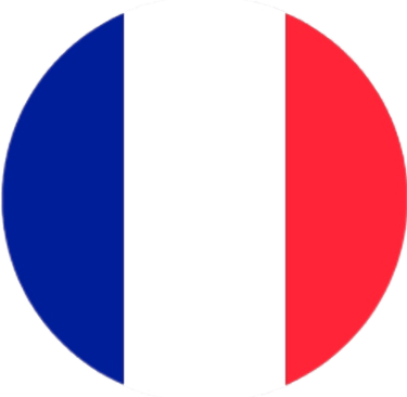 a round french flag