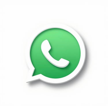 Official WhatsApp messenger logo featuring a white telephone icon in a green speech bubble.