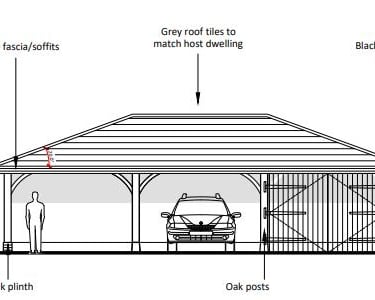 cart lodge in green belt allowed on appeal
