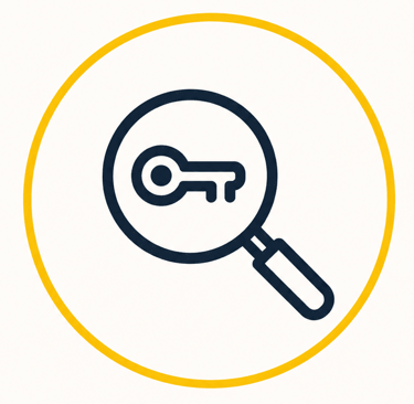 pictogramme analyse de mots-clés
