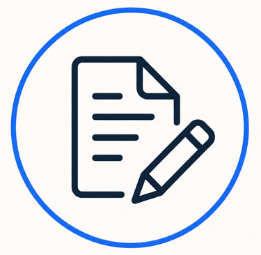 pictogramme rédaction SEO, création de contenu