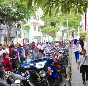 A CAPITAL: Malé é uma das cidades mais densamente povoadas do mundo.