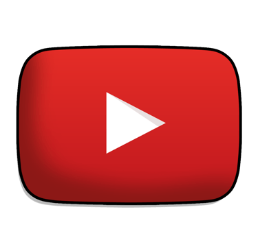 red youtube play button logo