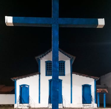Capela de Nossa Senhora do Rosário no centro de Betim, Minas Gerais