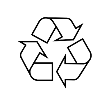 Recycling symbol.