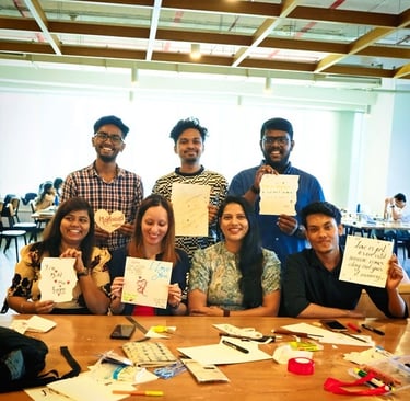 team building workshop in office