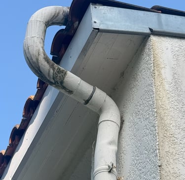 gouttieres maison abimees a remplacer 