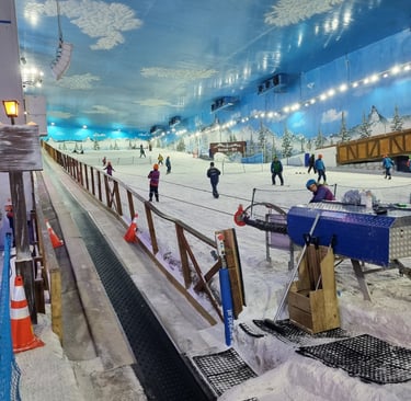 Pista de Esqui, no Snowland, em Gramado