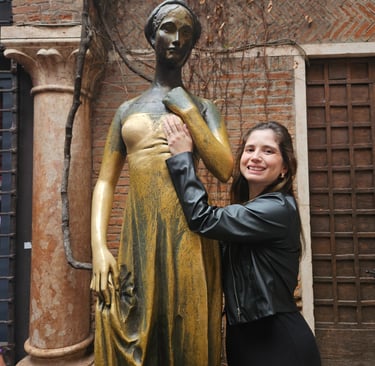 Foto tirada na Casa da Julieta, em Verona