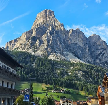 Foto tirada em trecho da nossa viagem pelas Dolomitas, na Itália