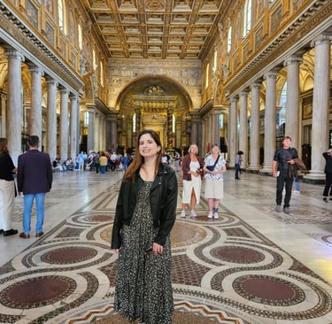 Foto tirada na Basilica de Santa Maria Maggiore, em Roma