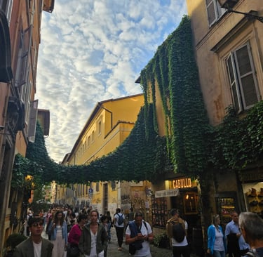 Foto tirada em Trastevere, em Roma