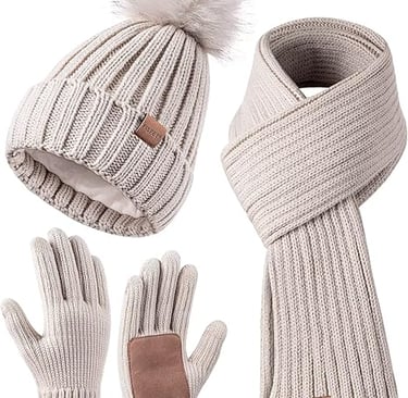 Gorro y guantes para mantenerse cálido durante los eventos de invierno en los parques